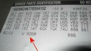 Finding Paint Code On A Cadillac Escalade [upl. by Salomi]