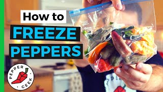 How To Freeze Peppers The Right Way  Pepper Geek [upl. by Elahcar]