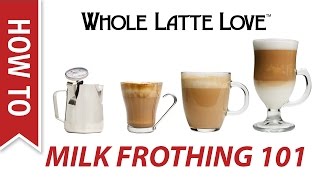 Milk Frothing for Beginners [upl. by Maddis]