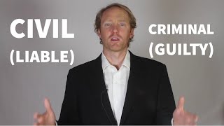 Explained Civil Law vs Criminal Law [upl. by Hplar]