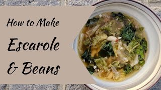 How To Make Escarole amp Beans  Cara Di Falco  Caras Cucina [upl. by Droc611]