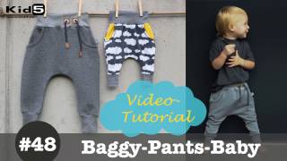 Coole Baby Hose selber nähen  DIYNähTutorial [upl. by Kraus326]