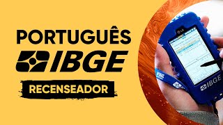 AULÃO IBGE 2022  PORTUGUÊS  RECENSEADOR [upl. by Tibbitts]