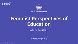 Feminist Perspectives on Education [upl. by Jemy]