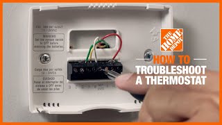 How to Troubleshoot a Thermostat  The Home Depot [upl. by Newbill]