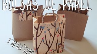 Cómo hacer una bolsa de papel ¡Muy fácil [upl. by Elatsyrk]