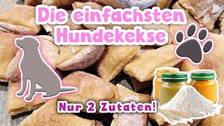 Die einfachsten Hundekekse der Welt  DIY  Backen für den Hund [upl. by Faye]