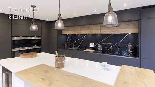 Case Study Silestone Eternal Marquina amp White Quartz fitted in Leicestershire [upl. by Torrlow]