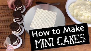 How To Make Mini Cakes  4 Tricks To Frost Mini Cakes FrustrationFree [upl. by Ahsila]