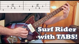 Surf Guitar Surf Rider with TABS [upl. by Amena]