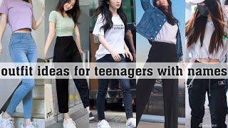 outfit ideas for teenagers with namesTHE TRENDY GIRL [upl. by Eeruhs]