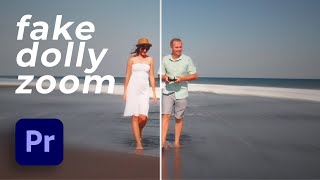 Make the Dolly Zoom Effect in Premiere Pro [upl. by Anawd]