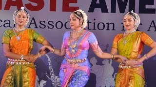 Hema Malini Esha amp Ahana Deol Perform at Namaste America [upl. by Yenruogis]