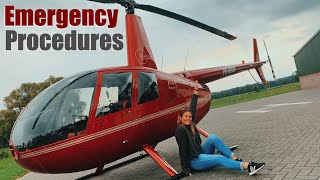 Helicopter Emergency Procedures Training  Robinson R44 [upl. by Shelley833]