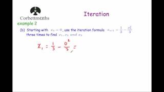 Iteration  Corbettmaths [upl. by Yennaiv367]