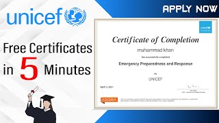 UNICEF Free Online Courses  Free Online Certificates  How to Enroll [upl. by Orlan377]