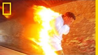 Man Lights Himself on Fire  I Didnt Know That [upl. by Adraynek]