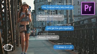 Make iPhone Text Effect  Adobe Premiere Pro Tutorial [upl. by Jehiel]