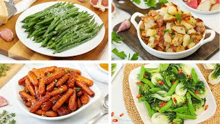 4 Healthy Side Dishes  Easy  Delicious Weeknight Dinner Recipes [upl. by Lemak286]