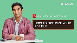 How to Optimize your PDF File  Adobe Acrobat [upl. by Esiled402]