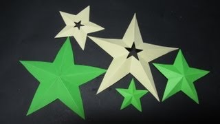 Como cortar estrellas perfectas de 5 puntas [upl. by Jarrow]