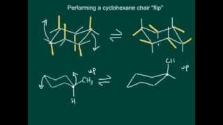 How to Draw Cyclohexane Chair Conformations  Part 3 Chair flips [upl. by Penman]