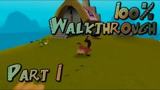 The Emperors New Groove PS1 100 Walkthrough Part 1 Village Chapter 1 [upl. by Guyon316]