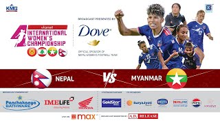 Nepal Vs Myanmar 26 Feb 2025  NepalvsMyanmar InternationalWomensFootballTournament football [upl. by Files]