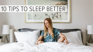 HOW TO SLEEP BETTER  10 natural sleep hacks to fall asleep fast [upl. by Congdon997]