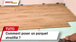 Comment poser un parquet stratifié   Bricomarché [upl. by Weidar]