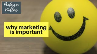 Why is Marketing Important It inspires people [upl. by Llertnad]