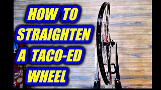 How To Fix Or Straighten A Tacod Bicycle Wheel [upl. by Ela]