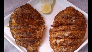 Pearl spot  karimeen fry kerala style  By Vahchef  Vahrehvahcom [upl. by Haggar257]