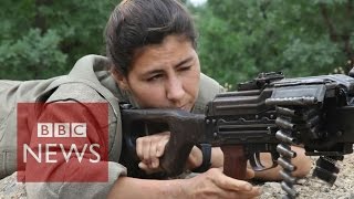 Kurdish amp Yazidi women fighting ISIS  BBC News [upl. by Aym]