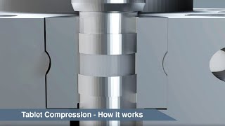 Tablet Compression  How it works animation [upl. by Aicissej497]