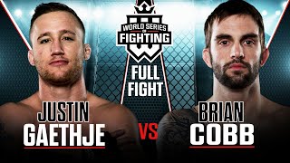 HD Justin Gaethje vs Brian Cobb  WSOF 3 2013 [upl. by Xirdnek819]