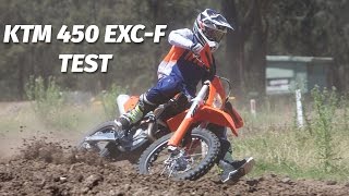 KTM 450 EXCF Enduro Bike Test [upl. by Vanthe]