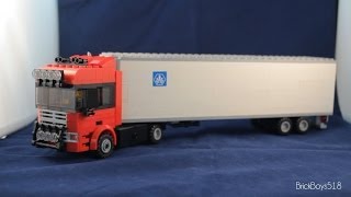 Custom LEGO Vehicle Tractor Trailer Truck Instructions in the description [upl. by Shanta]