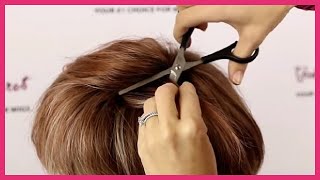 How to Thin Out a Wig Official Godivas Secret Wigs Video [upl. by Groome2]