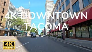 4K Drive in Downtown Tacoma  Washington USA [upl. by Alur]