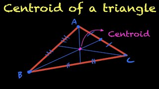 Calculating the Centroid of a Triangle [upl. by Alysa]