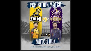 Peshawar Zalmi VS Quetta Gladiators  Exhibition Match  Live on Peshawar Zalmi [upl. by Htrahddis646]