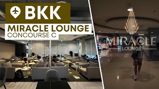 BKK Miracle First Class Lounge Concourse C Bangkok Suvarnabhumi Airport  SEAsian Flyer [upl. by Ede595]