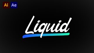 Liquid Text in After Effects  Tutorial [upl. by Eanehs]