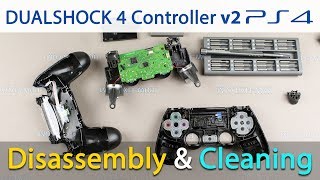 PS4 DualShock v2 controller disassembly and repair buttons cleaning [upl. by Rentschler]