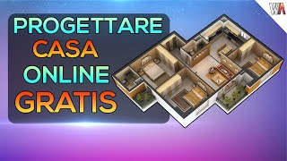 Come PROGETTARE CASA ONLINE GRATIS in 2D e 3D  Tutorial ITA in 4K [upl. by Crowe122]