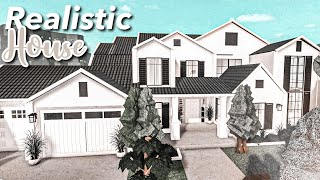 Realistic Suburban House Bloxburg Speedbuild [upl. by Salem]