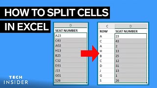 How To Split Excel Cells Into Columns [upl. by Lud]