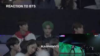 NCT 127 reaction to BTS  Mic Drop Not Today MAMA 2017 [upl. by Marlow769]