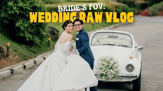 RAW WEDDING VLOG  Jen Barangan [upl. by Nnaylime]